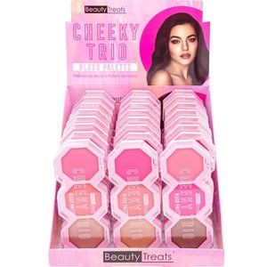 BEAUTY TREATS - Cheeky Trio BLUSH PALETTE DISPLAY 2 DZ